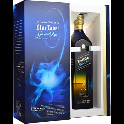 View Johnnie Walker Blue Label Ghost and Rare Pittyvaich Whisky 70cl number 1