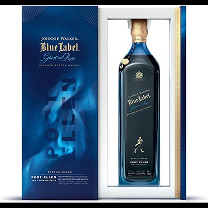View Johnnie Walker Blue Label Ghost and Rare Port Ellen Scotch Whisky 70cl number 1