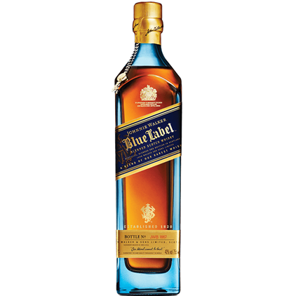 View Johnnie Walker Blue Label 70cl In Luxury Box With Royal Scot Glass number 1
