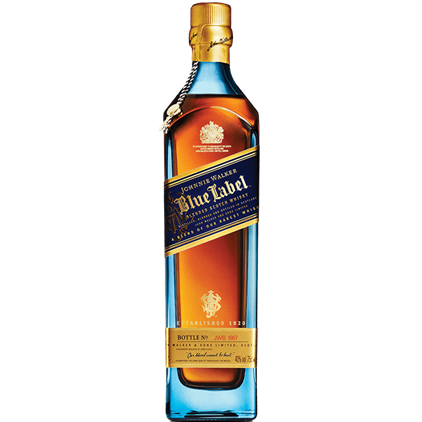 View Johnnie Walker Blue Label 70cl In Luxury Box With Royal Scot Glass number 1