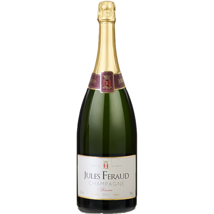 View Magnum of Jules Feraud Champagne 1.5L in Elm Wood Gift Box number 1