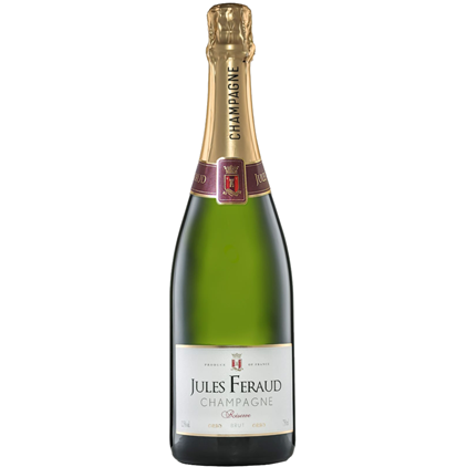 View Pine Wooden Gift Box With Jules Feraud Brut 75cl number 1