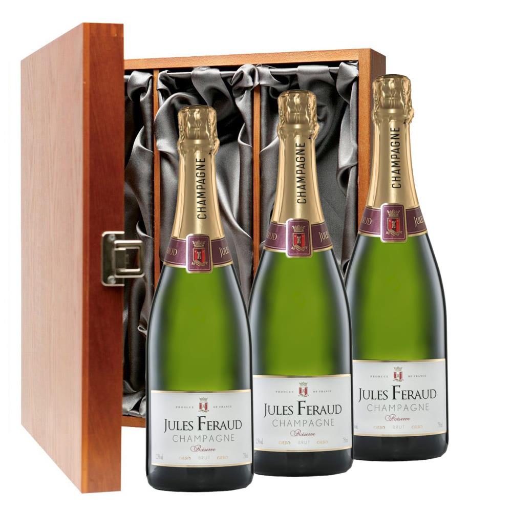 Jules Feraud Brut 75cl Trio Luxury Gift Boxed Champagne