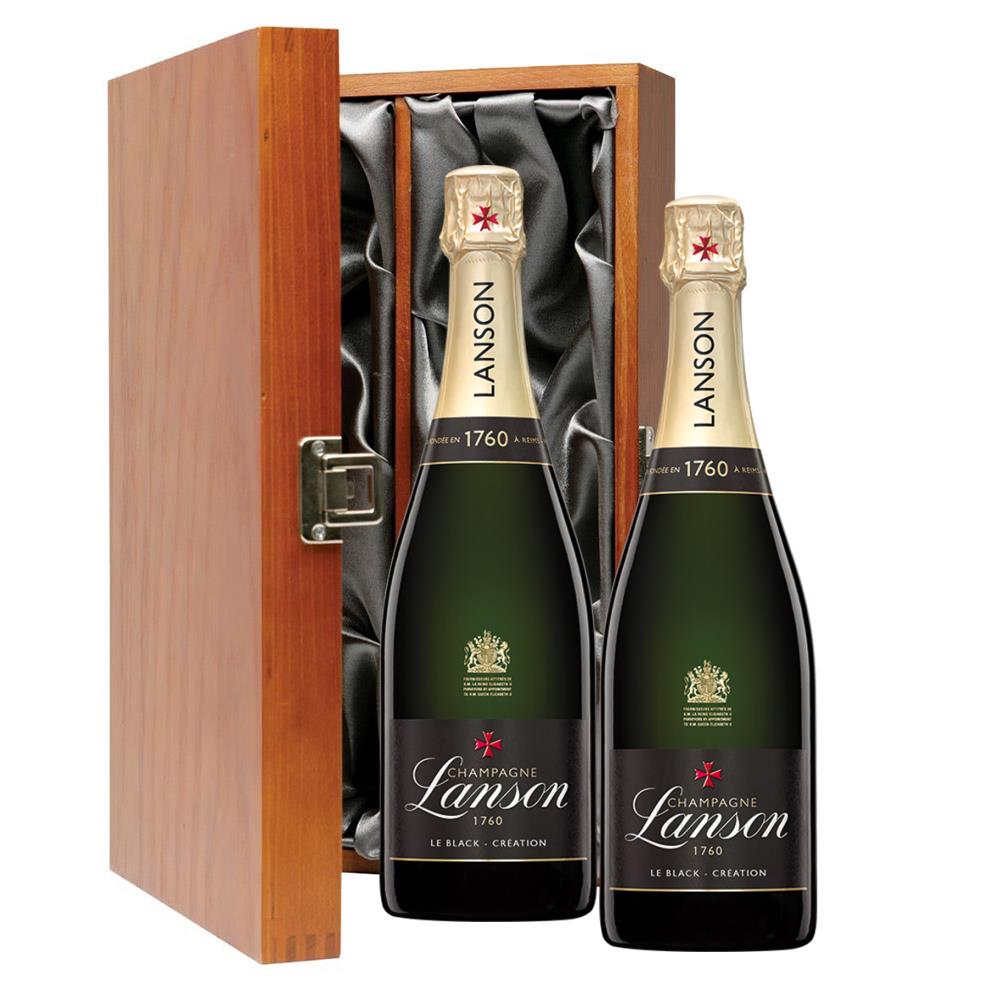 Lanson Le Black Label Brut 75cl Twin Luxury Gift Boxed Champagne (2x75cl)