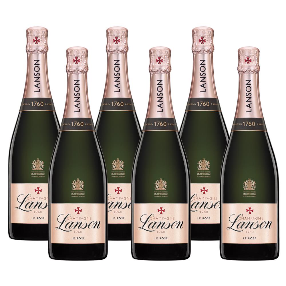 Lanson Le Rose Label Champagne 75cl (6x75cl) Case