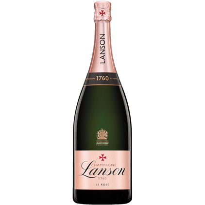 View Lanson Le Rose Creation Champagne Magnum 150cl And Strawberry Charbonnel Truffles Magnum Box number 1