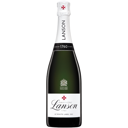 View Lanson Le White Label Sec Champagne 75cl Twin Elm Wood Gift Box (2x75cl) number 1