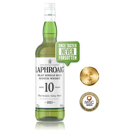 View Laphroaig 10 Year Old Single Malt Scotch Whisky 70cl number 1