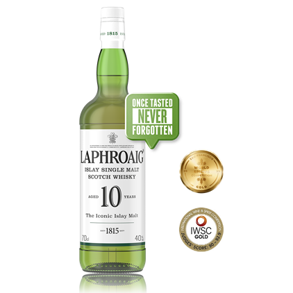 View Laphroaig 10 Year Old Single Malt Scotch Whisky 70cl number 1