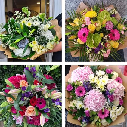 View Large Surprise Hand-tied bouquet made with the finest flowers number 1