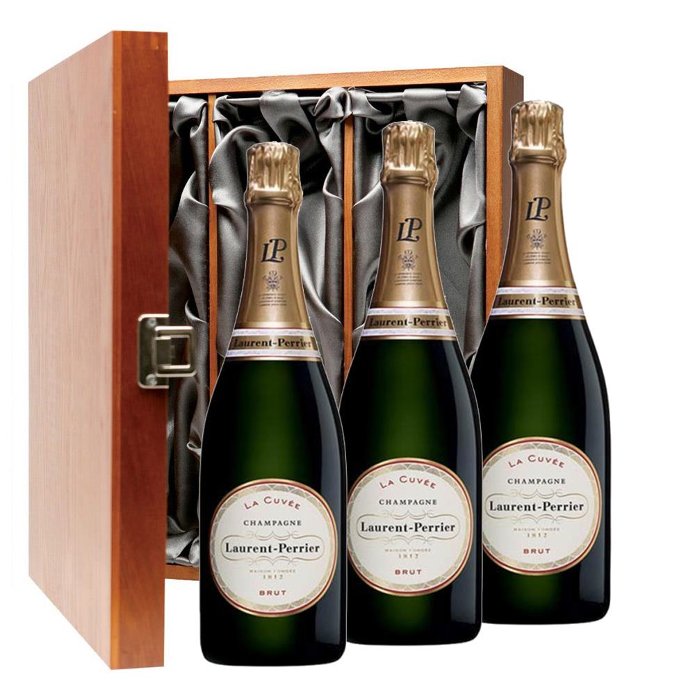 Laurent Perrier La Cuvee, NV, 75cl Trio Luxury Gift Boxed Champagne