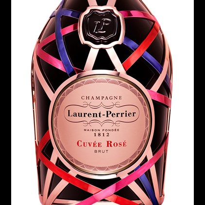 View Laurent Perrier Rose Champagne Ribbon Robe 75cl number 1