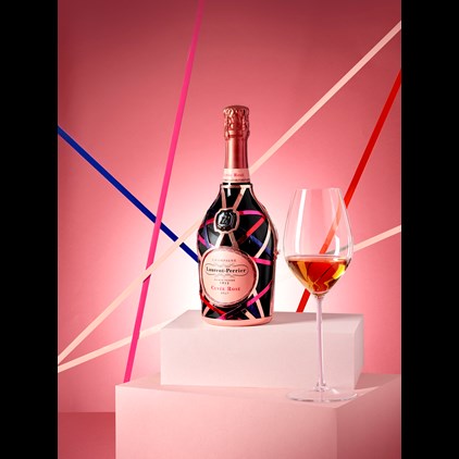 View Laurent Perrier Rose Champagne Ribbon Robe 75cl number 1