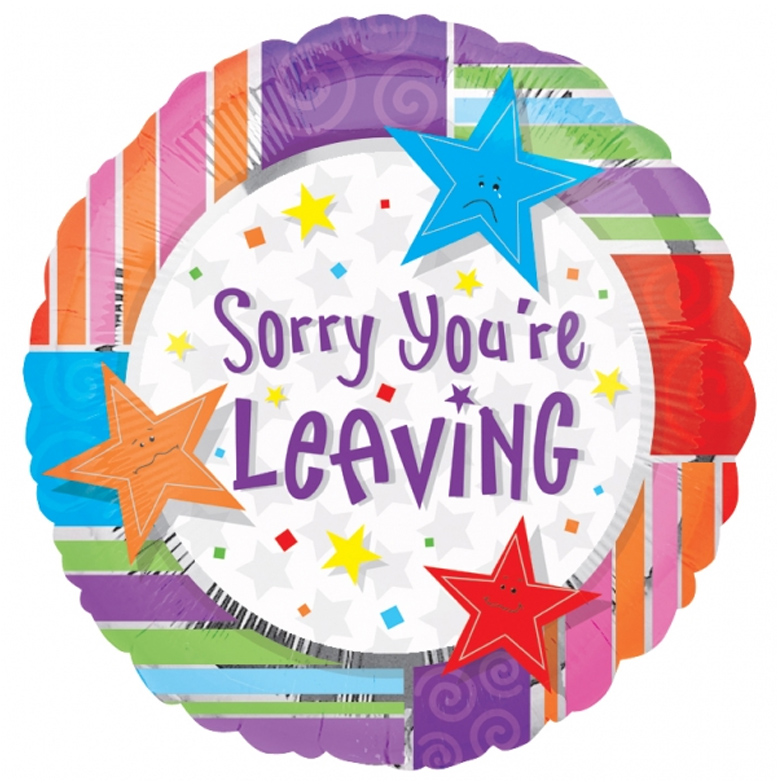 Buy & Send Sorry You Are Leaving 18 inch Foil Balloon