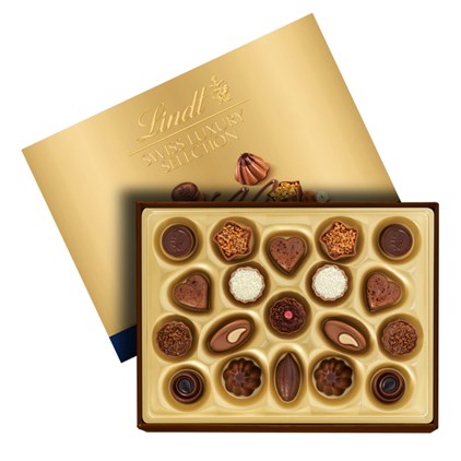 View Taittinger Brut Prestige Rose Champagne 37.5cl Case of 6 with Lindt Swiss Tradition Chocolates 193g number 1