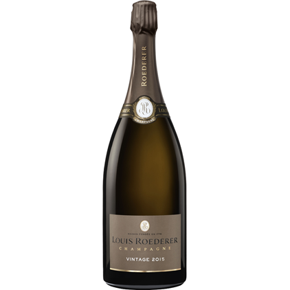 View Magnum of Louis Roederer Vintage 2015 Champagne 1.5L in Elm Wood Gift Box number 1