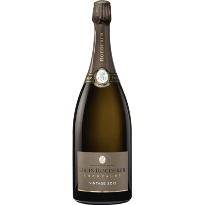 View Magnum of Louis Roederer Vintage 2015 Champagne 1.5L in Elm Wood Gift Box number 1