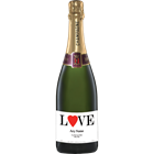 View Personalised Champagne - Love Label And Flutes In Luxury Presentation Box number 1