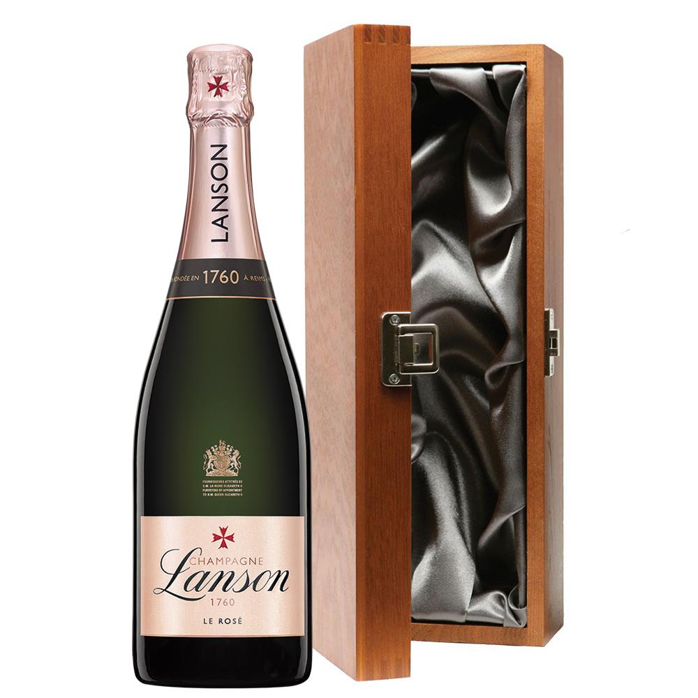 Luxury Gift Boxed Lanson Le Rose Label Champagne 75cl