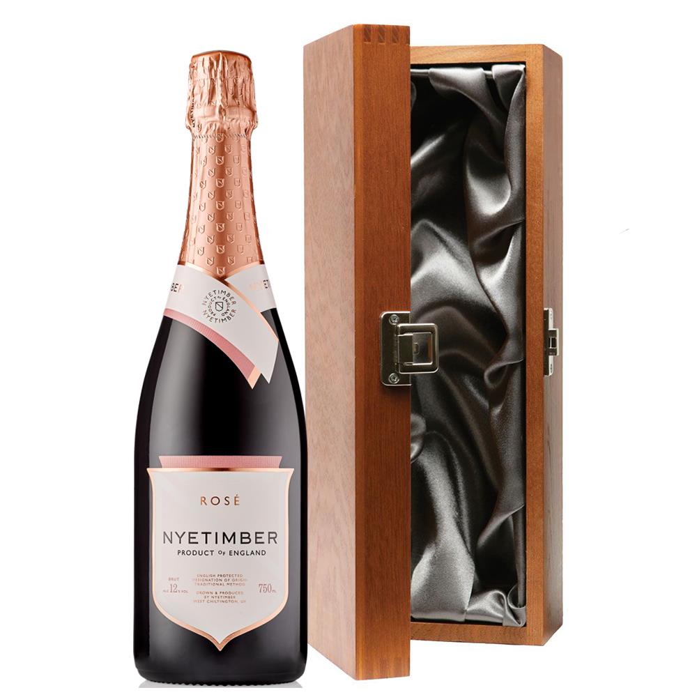 Luxury Gift Boxed Nyetimber Rose English Sparkling Wine 75cl