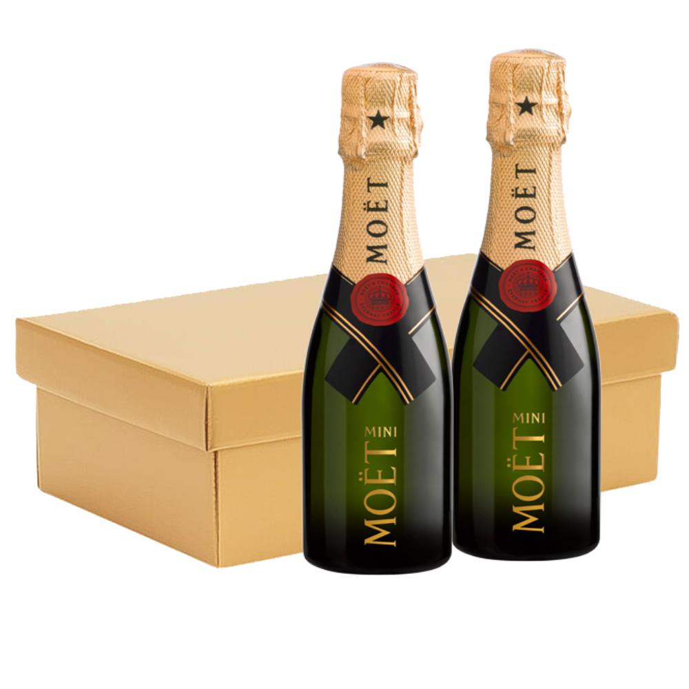 Mini Moet Rose Champagne 20cl Twin Postal Box, Buy online for UK  nationwide delivery