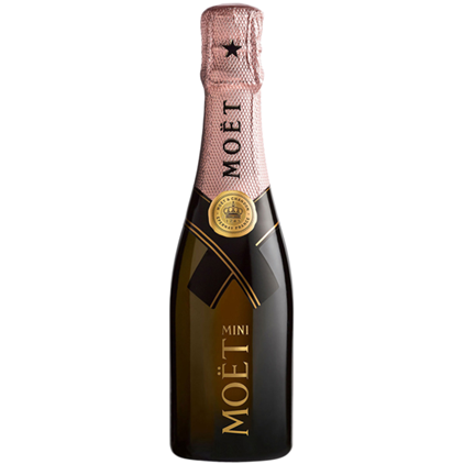 View Mini Moet Rose Champagne 20cl Case of 6 with Lindt Swiss Tradition Chocolates 193g number 1