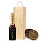 View Moet and Chandon Brut 20cl & Charbonnel Dark Champagne Truffles Mini Gift Box 44g number 1