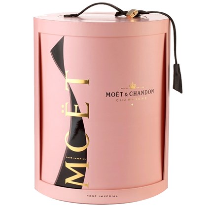 View Moet Rose Unfurl Tie Stand & Glass Set number 1