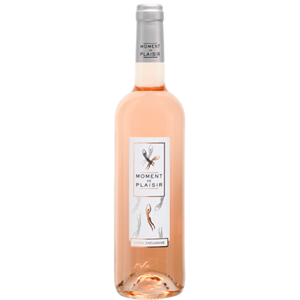View Moment de Plaisir Cinsault Rose Wine In Luxury Box With Royal Scot Wine Glass number 1