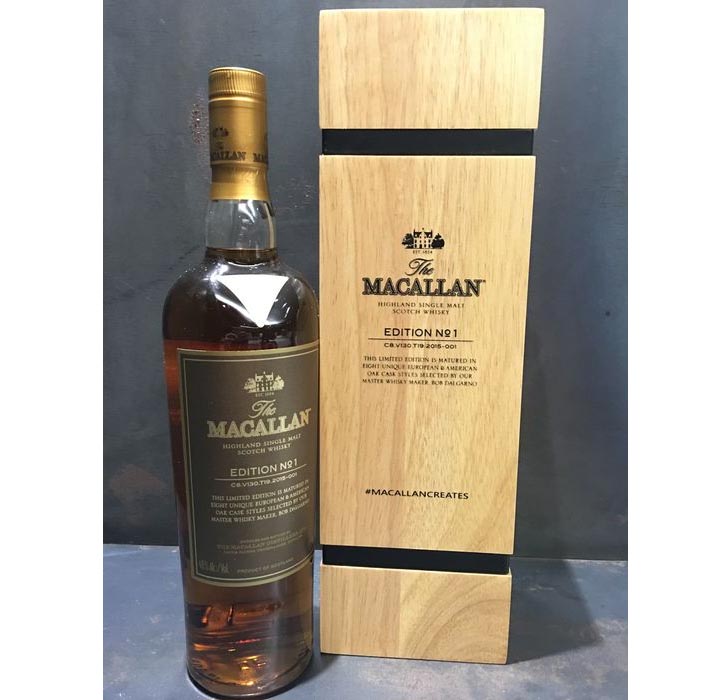 Macallan Edition No 1 Limited Edition In Wooden Box Gifts International