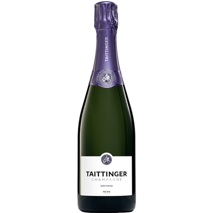 View Taittinger Brut and Nocturne Sec Twin Elm Wood Gift Box (2x75cl) number 1