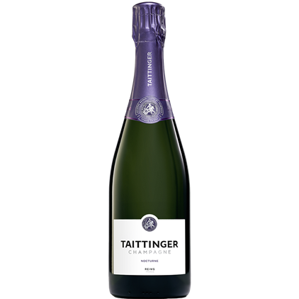 View Taittinger Nocturne Champagne 75cl And Flutes In Luxury Presentation Box number 1