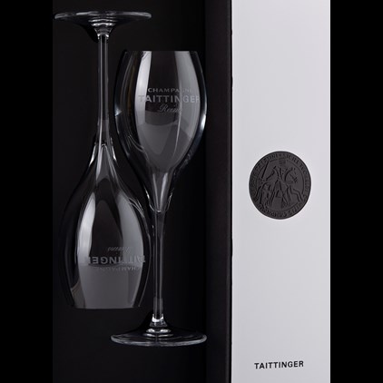 View Taittinger Brut Reserve Champagne & 2 Flute Gift Set 75cl number 1