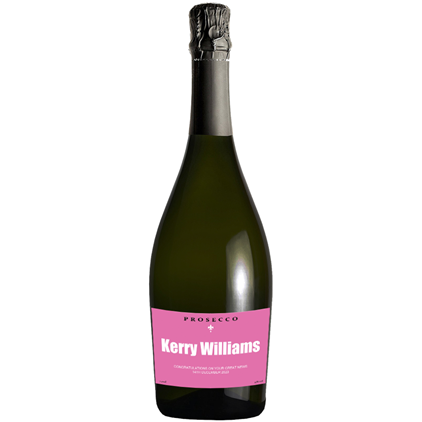 View Personalised Prosecco - Pink Label & Truffles, Wooden Box number 1
