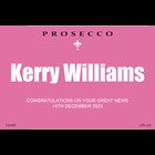 View Personalised Prosecco - Pink Label number 1