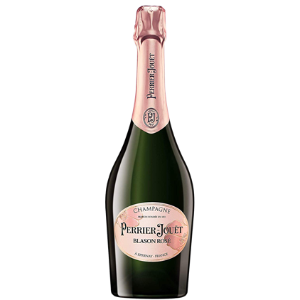 View Perrier Jouet Blason Rose Champagne 75cl with LSA Moya Blush Flutes number 1