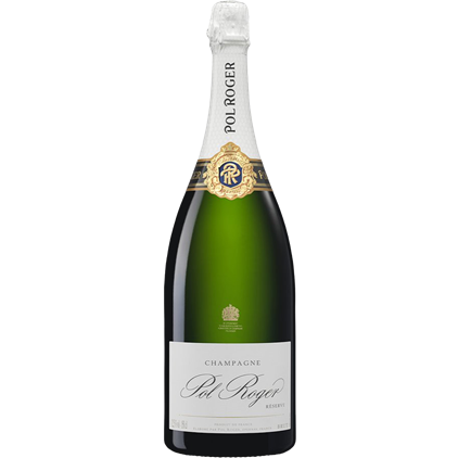 View Magnum of Pol Roger Brut Reserve Champagne 1.5L And Strawberry Charbonnel Truffles Magnum Box number 1