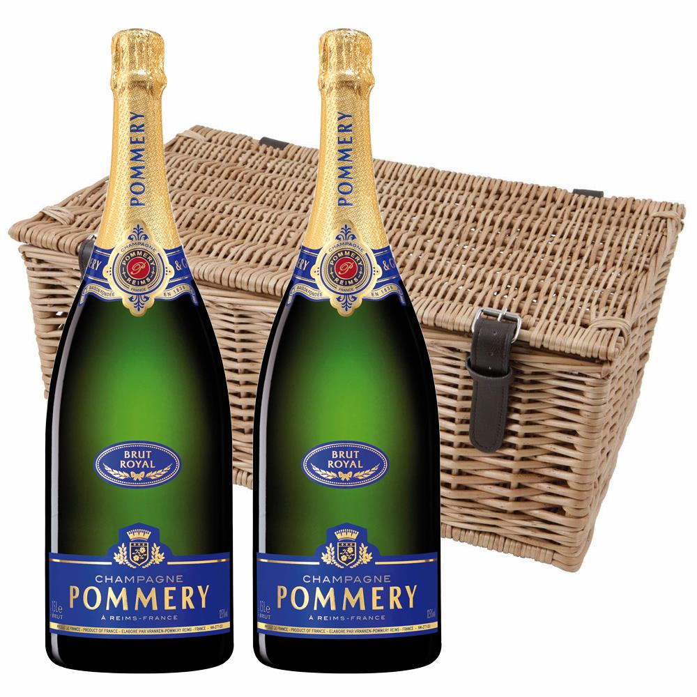 Pommery Brut Royal Magnum Champagne 150cl Twin Magnum Hamper (2x150cl)