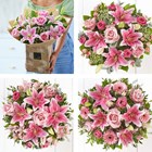 View Pink Rose and Lily Hand-tied number 1