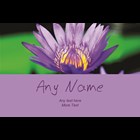 View Personalised Champagne - Purple Flower Label And Flutes In Luxury Presentation Box number 1