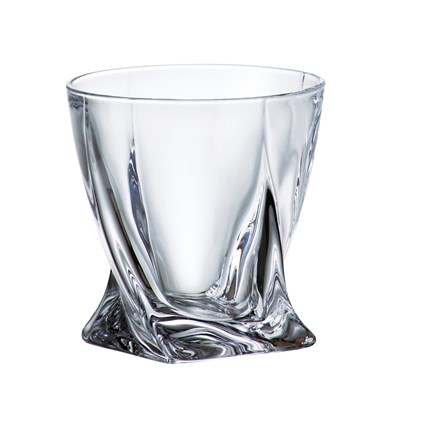 View Bohemia Quadro Crystal Decanter Set with 6 Matching Quadro Glasses number 1