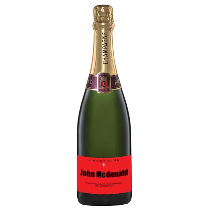 View Personalised Champagne - Red Label number 1
