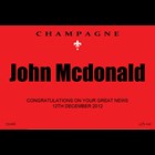 View Personalised Champagne - Red Label And Flutes In Luxury Presentation Box number 1