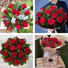 View 12 Red Rose Hand-tied number 1