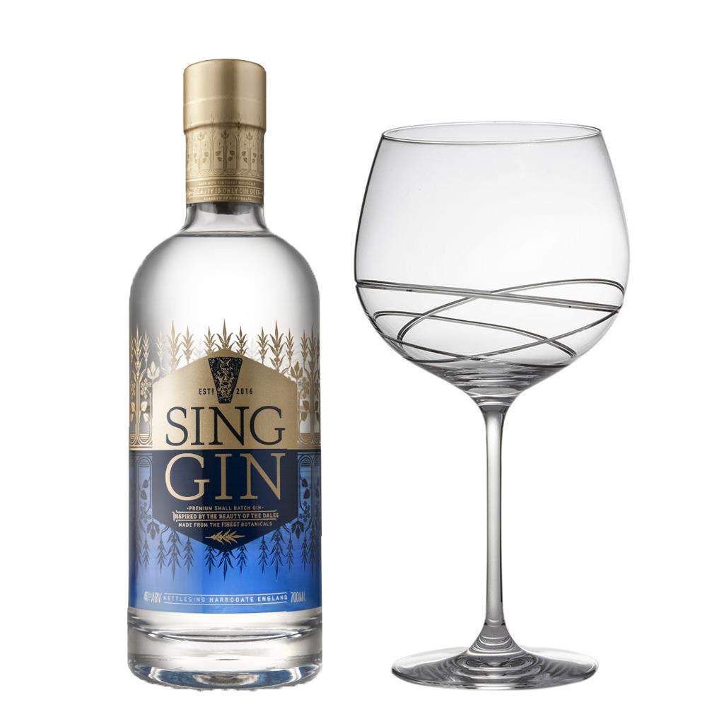 Sing Gin 70cl And Single Gin and Tonic Skye Copa Glass