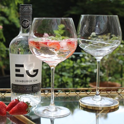View Skye 2 Gin and Tonic (G&T) Copa Glasses 210mm (Presentation Boxed) Royal Scot Crystal number 1