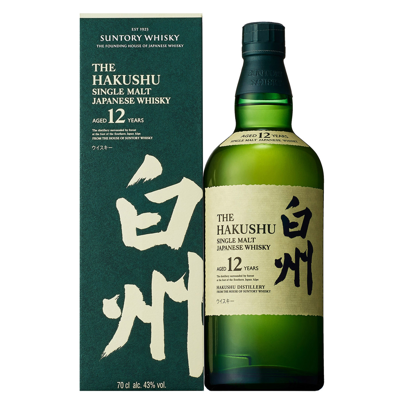 Suntory Hakushu 12 Year Old Whisky, 70 cl