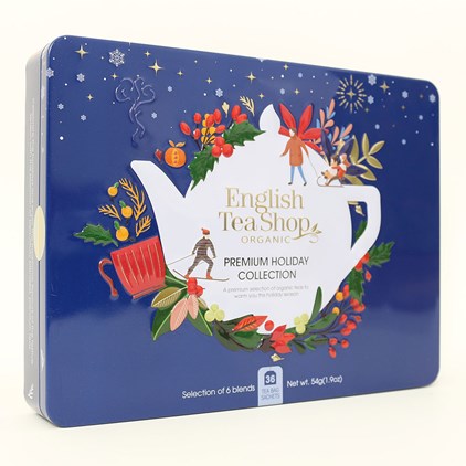 View English Tea Shop Premium Holiday Collection Blue Gift Tin 36 pcs number 1
