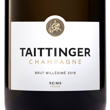 View Elm Wood Gift Boxed Taittinger Brut Vintage Champagne 2016 75cl number 1