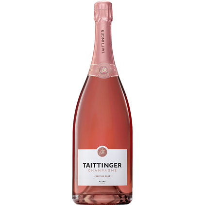View Magnum of Taittinger Brut Prestige Rose NV Champagne And Strawberry Charbonnel Truffles Magnum Box number 1